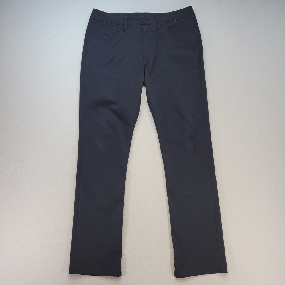 TravisMathew‎ Golf Pants Mens 33x32 Black Performance 5-Pocket Straight Leg